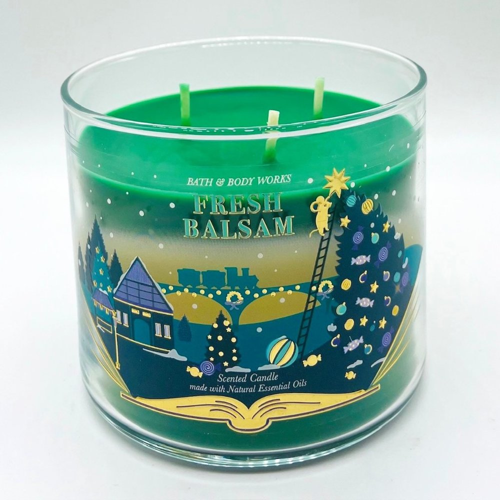 BBW Fresh Balsam 3-Wick Candle - Picture 1 of 3